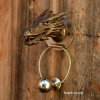 Forged door knocker - dragon